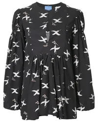 macgraw Bluse mit Print Schwarz