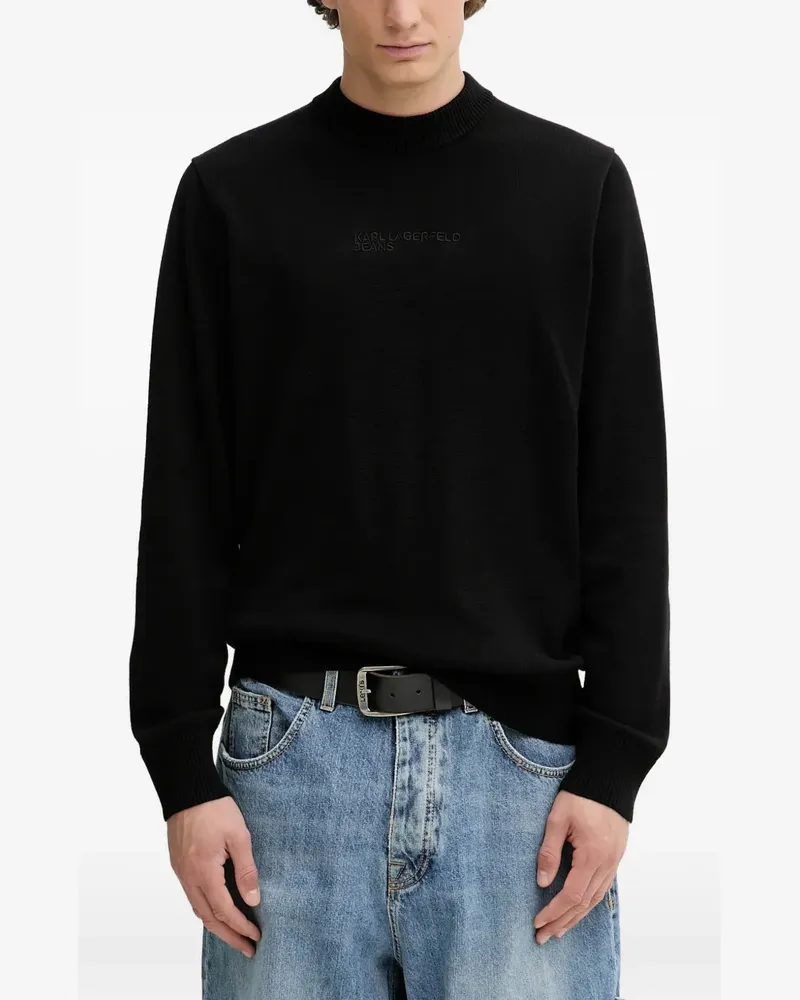 Karl Lagerfeld mock-neck sweater - Schwarz Schwarz