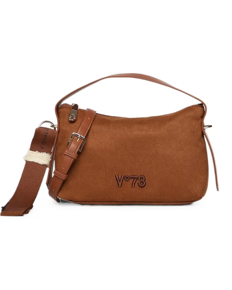 V°73 Danielle Schultertasche mit Logo - Braun Braun