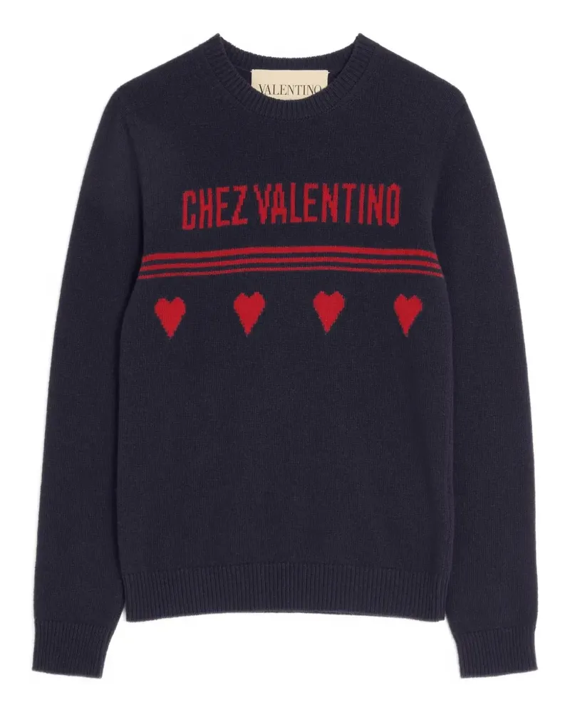 Valentino Garavani Pullover mit Herzmotiv - Blau Blau