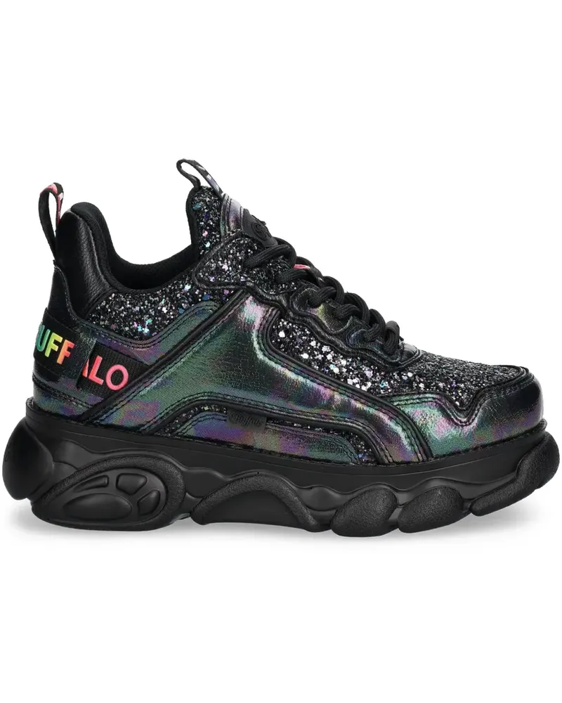 Buffalo Sneakers mit Logo-Print - Schwarz Schwarz