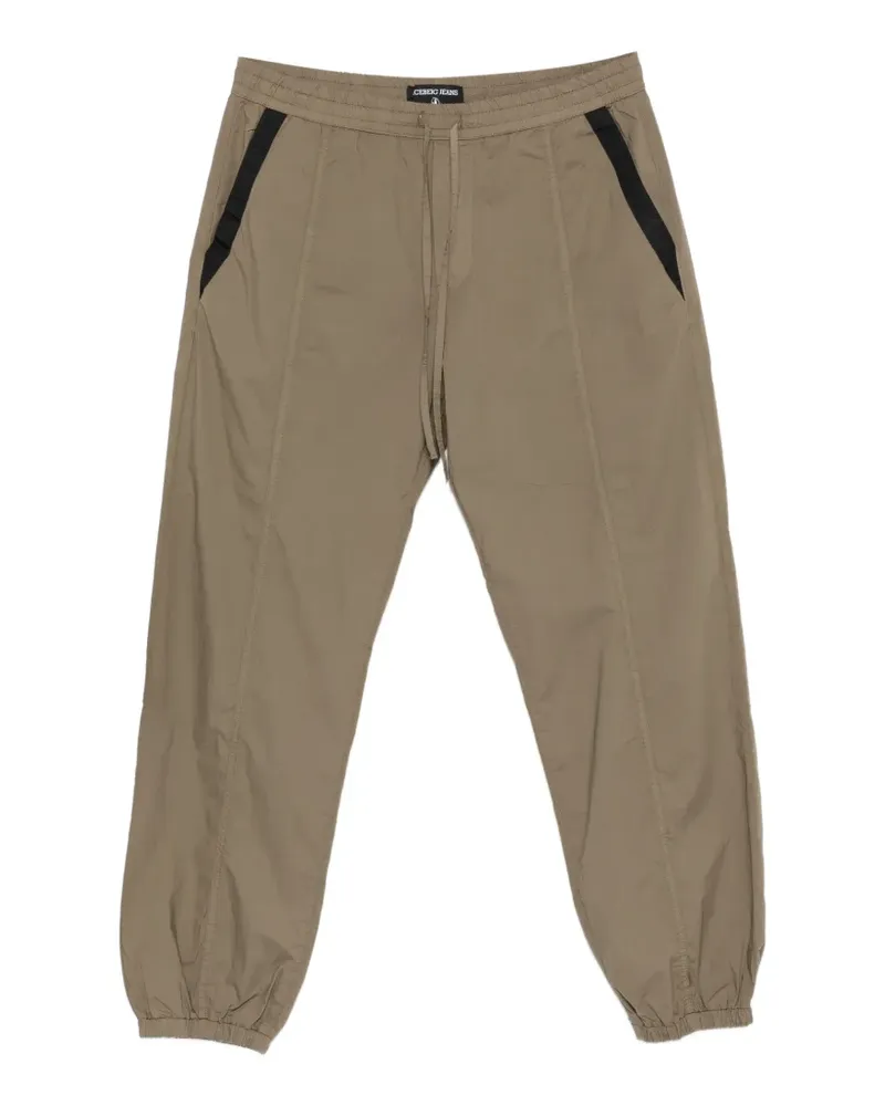 Iceberg elasticated-waist cotton track pants - Grün Grün