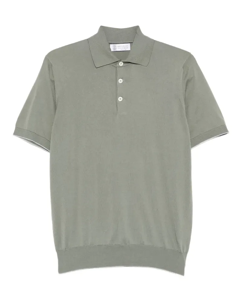 Brunello Cucinelli Kurzärmeliges Poloshirt - Grün Grün