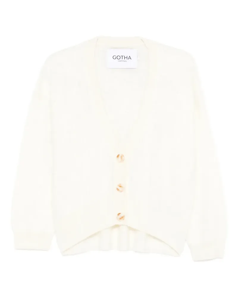 Gotha V-neck cardigan - Nude Nude