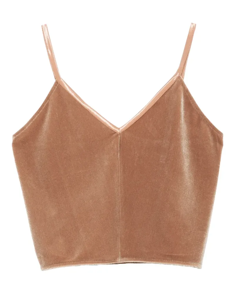 forte_forte Tanktop mit V-Ausschnitt - Nude Nude