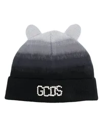 GCDS Beanie mit Farbverlauf-Optik Schwarz