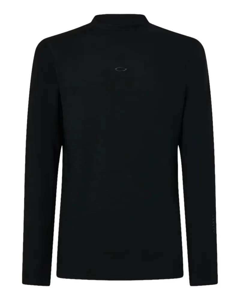 Oakley Spruce logo-print slub-texture sweater - Schwarz Schwarz