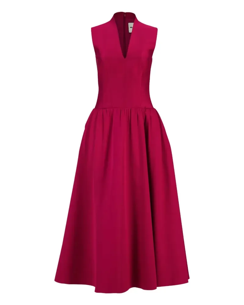 Roland Mouret Taft-Kleid mit Ballonrock - Rosa Rosa