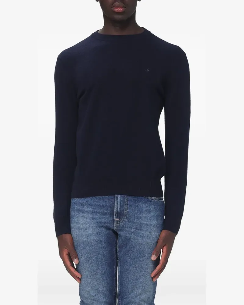 Brooksfield Pullover mit rundem Ausschnitt - Blau Blau