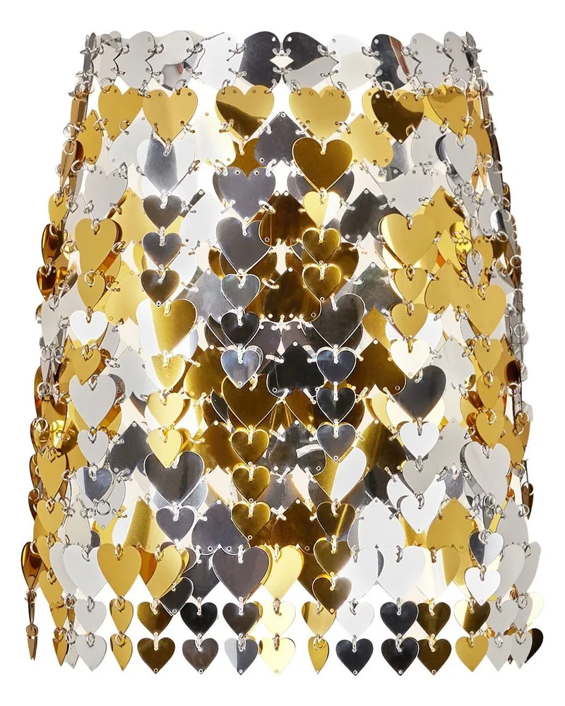 Paco Rabanne Minirock aus Kettengeflecht - Gold Gold