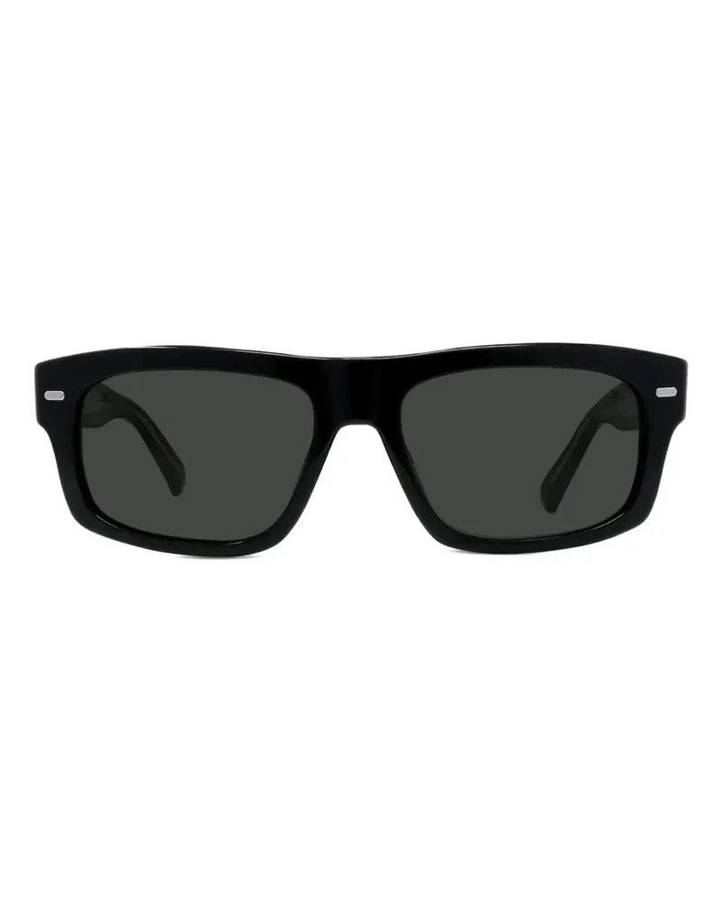 Vuarnet Belverdere Sonnenbrille mit eckigem Gestell - Schwarz Schwarz