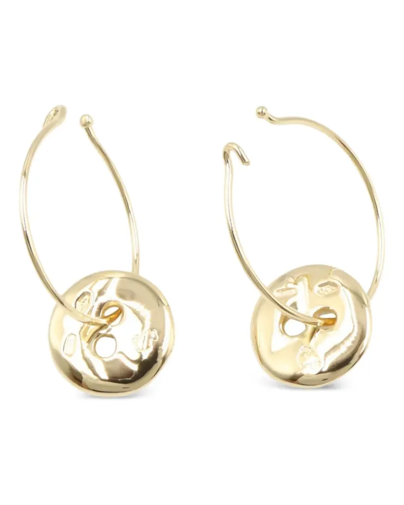 Pomellato 2010s Creolen mit Knopfdetail - Gold Gold