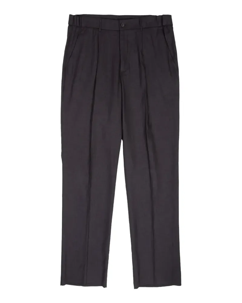 Hevò Torrecane pleated elasticated-waist trousers - Schwarz Schwarz