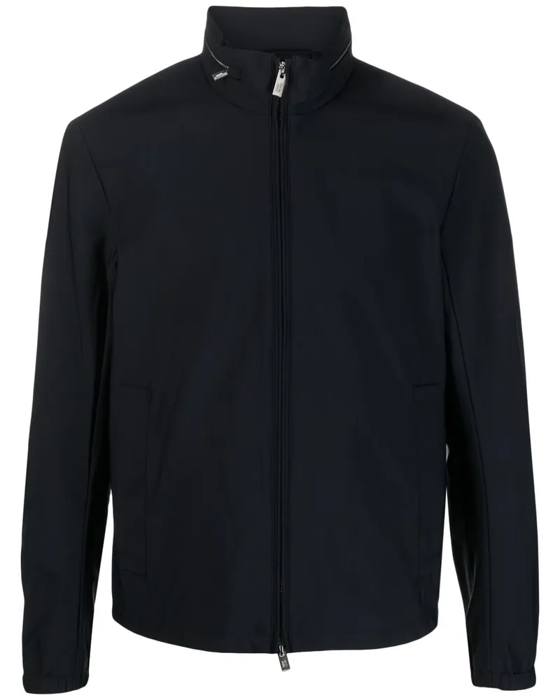Emporio Armani Reißverschluss-Blouson mit verstaubarer Kapuze - Blau Blau