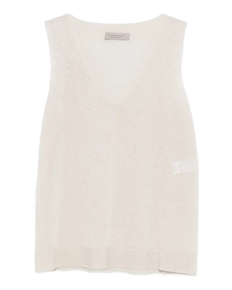 D.EXTERIOR Tanktop mit V-Ausschnitt - Nude Nude