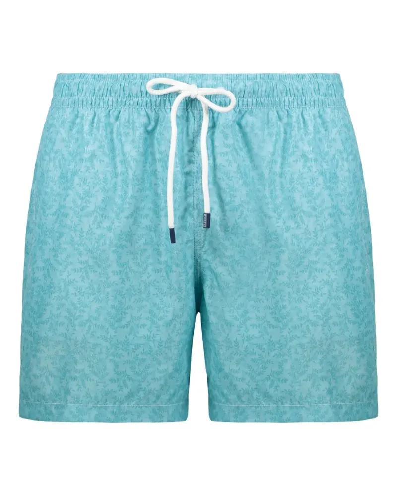 Fedeli Badeshorts mit Blumen-Print - Blau Blau