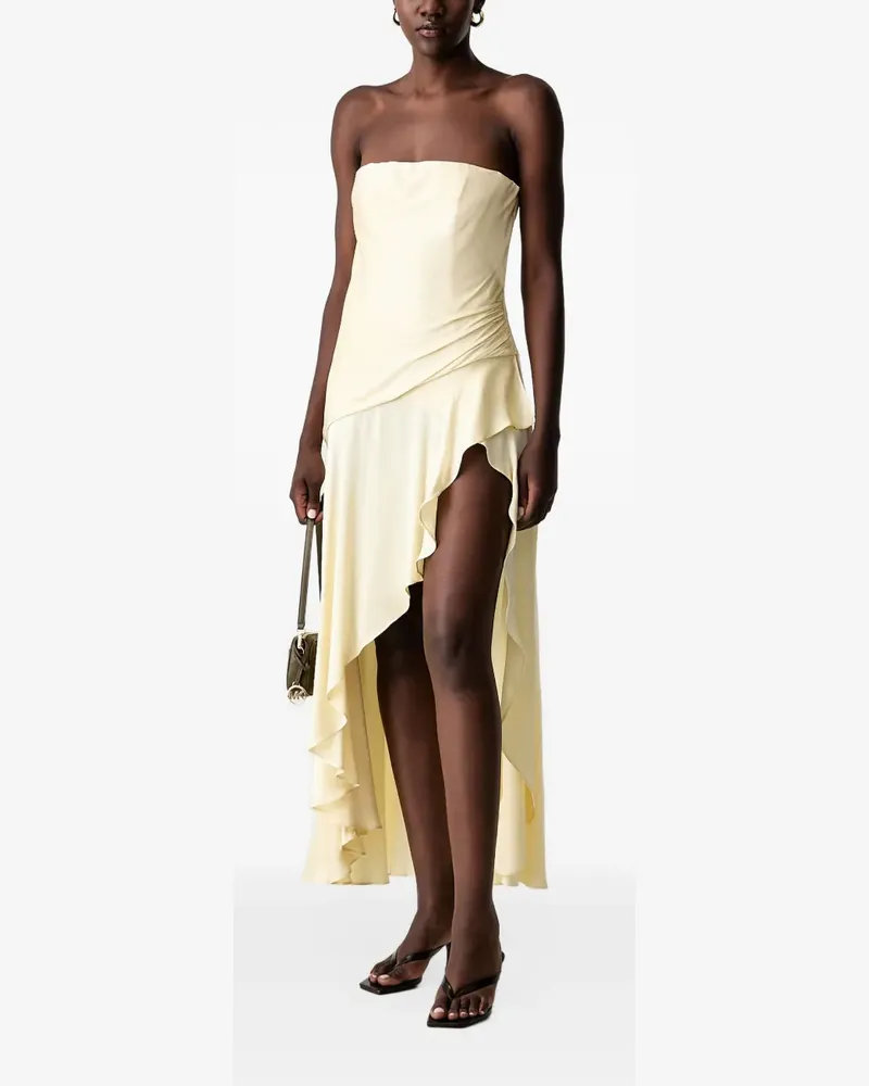 Bardot Lorenza strapless ruffled midi dress - Nude Nude