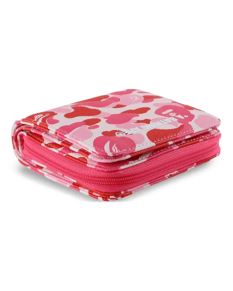 BAPE mini ABC Camo wallet - Rosa Rosa