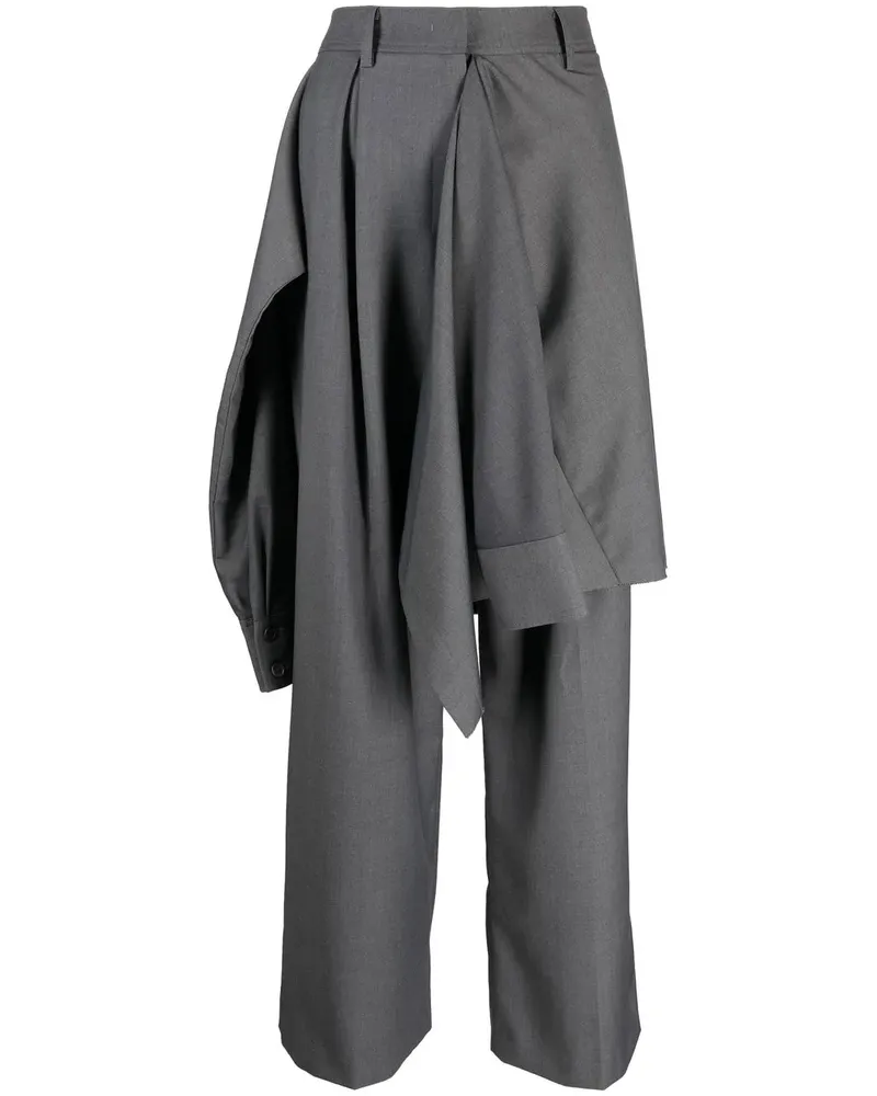 GOEN.J Hose mit geradem Bein - Grau Grau