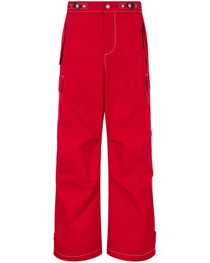 STUDIO TOMBOY Cargohose mit weitem Bein - Rot Rot