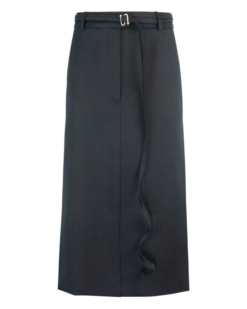 SPORTMAX Midirock mit Gürtel - Schwarz Schwarz