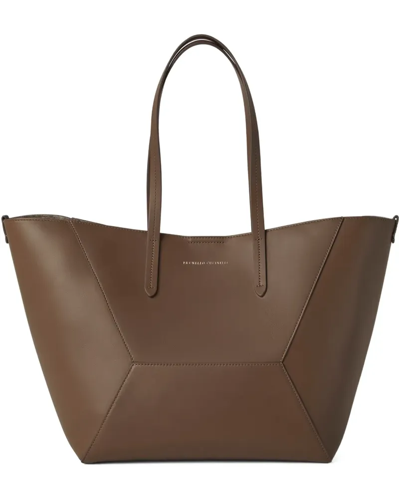 Brunello Cucinelli Duo Schultertasche - Braun Braun