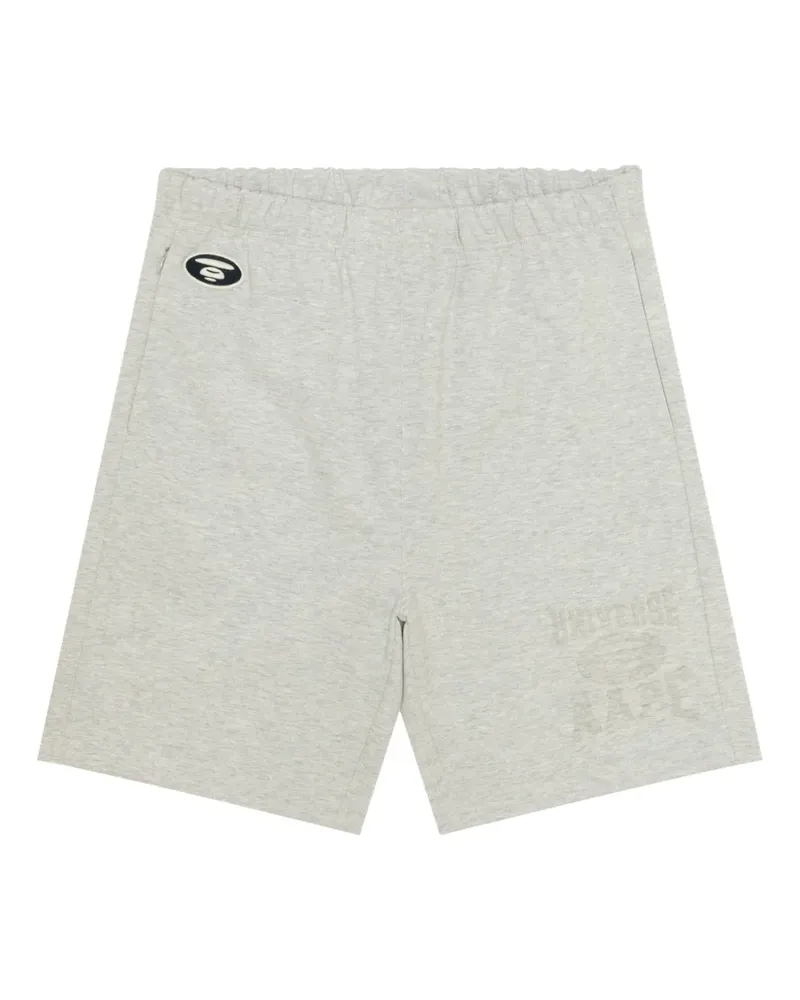BAPE Shorts mit Logo-Patch - Grau Grau