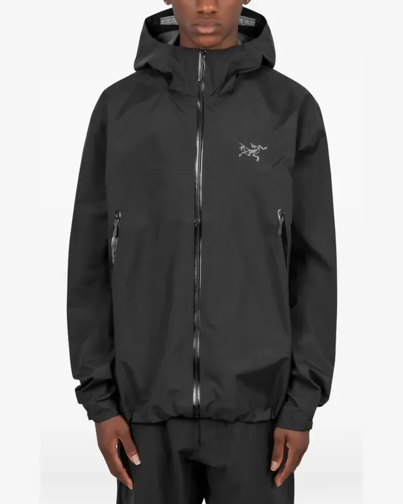 Arc'teryx Beta Kapuzenjacke mit Logo-Stickerei - Schwarz Schwarz