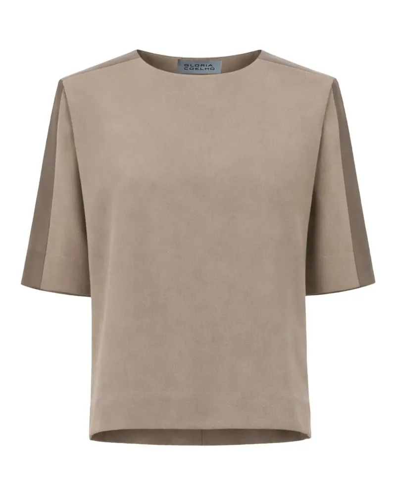Gloria Coelho Kurzärmeliges T-Shirt - Nude Nude