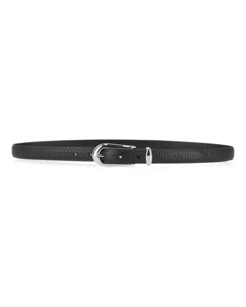 Orciani grained leather belt - Schwarz Schwarz