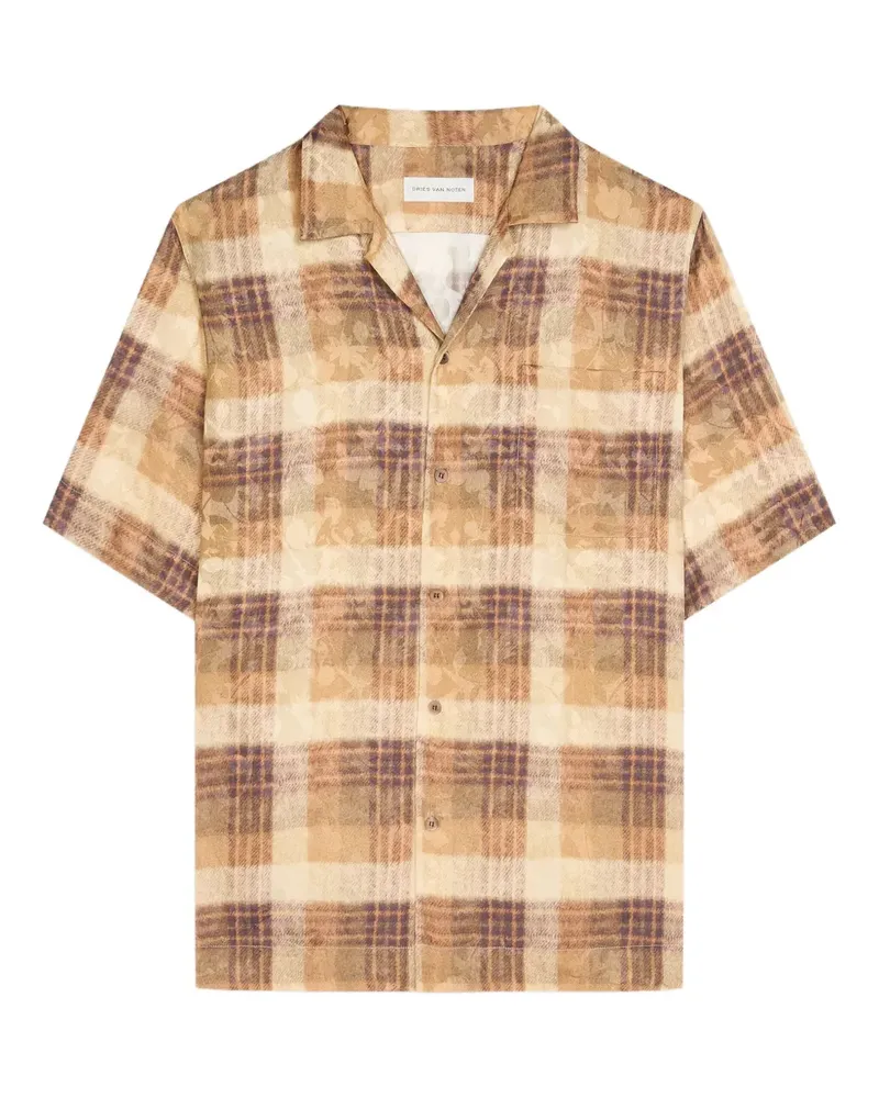Dries van Noten Kariertes Hemd - Gelb Gelb