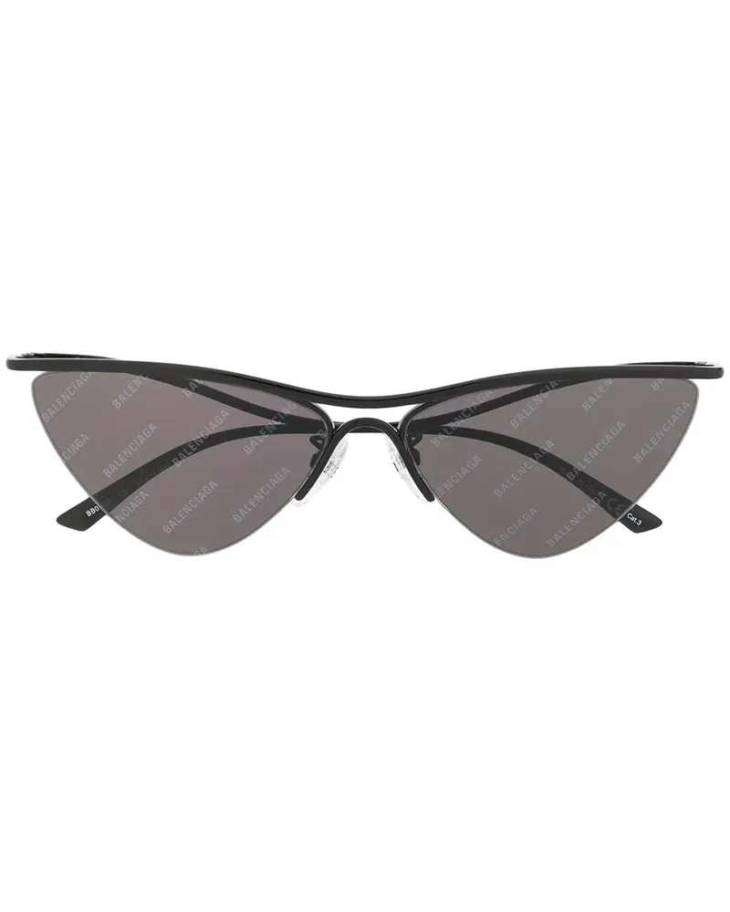 Balenciaga Klassische Cat-Eye-Sonnenbrille - Schwarz Schwarz