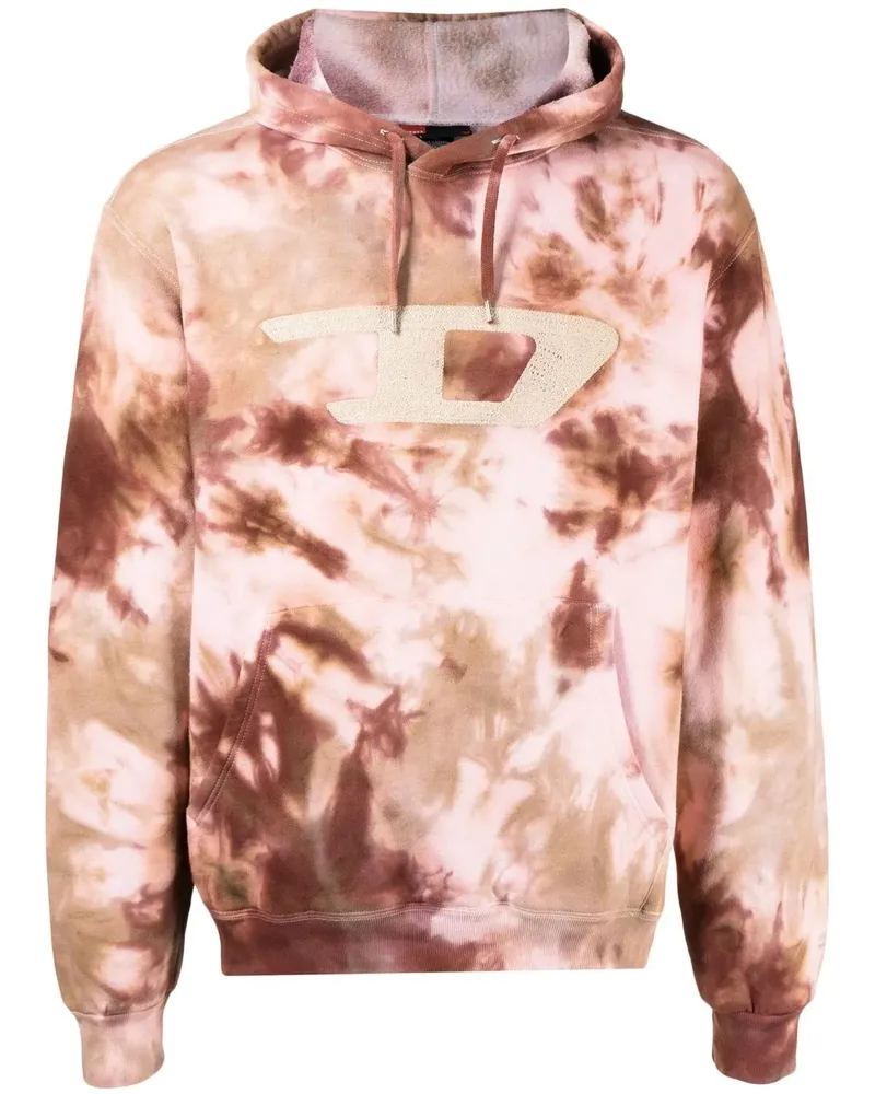 Stain Shade Hoodie mit Batikmuster - Braun Braun