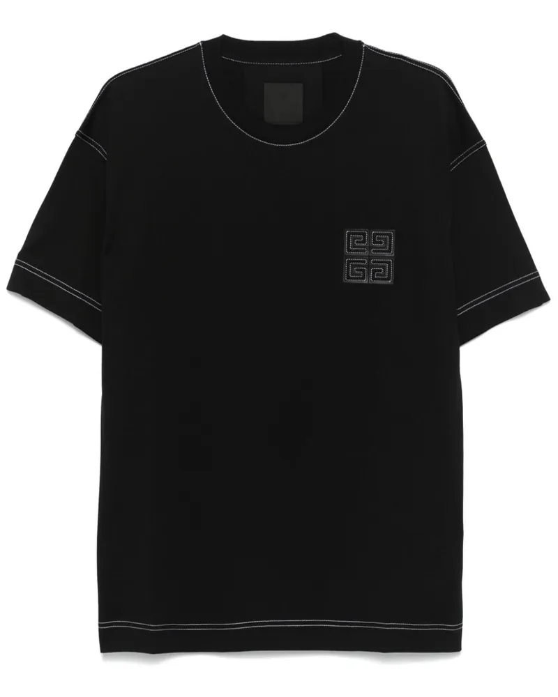 Givenchy T-Shirt mit 4G-Motiv - Schwarz Schwarz