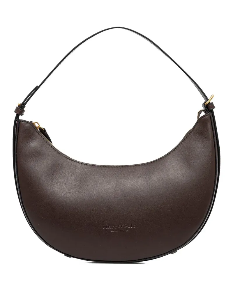Marc O'Polo Kleine Schultertasche mit gebogener Form - Braun Braun