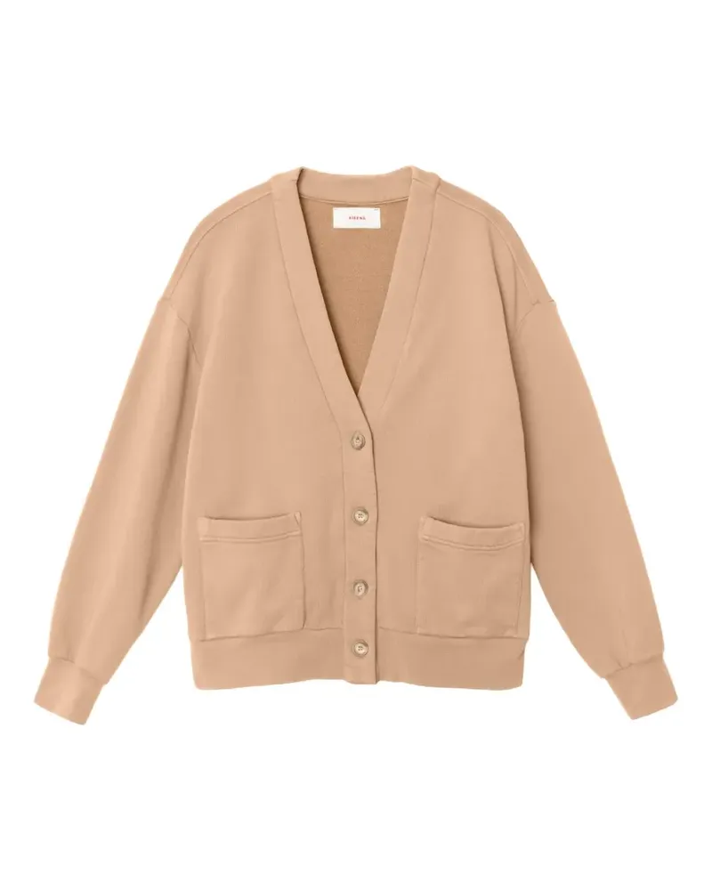 Xírena Cardigan mit Vordertasche und Knopfverschluss - Nude Nude