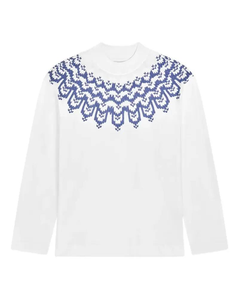 Dries van Noten Langarmshirt aus Baumwolle - Weiß Weiß