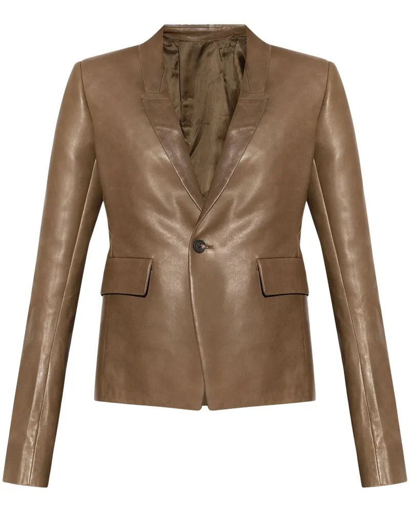 Rick Owens Blazer aus Leder - Braun Braun