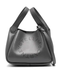 Stella McCartney Umhängetasche mit perforiertem Logo Grau