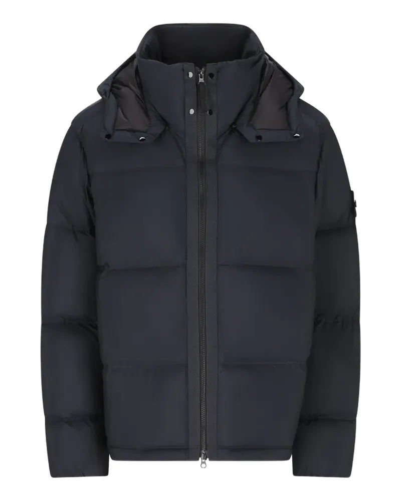 Stone Island padded ripstop coat - Blau Blau