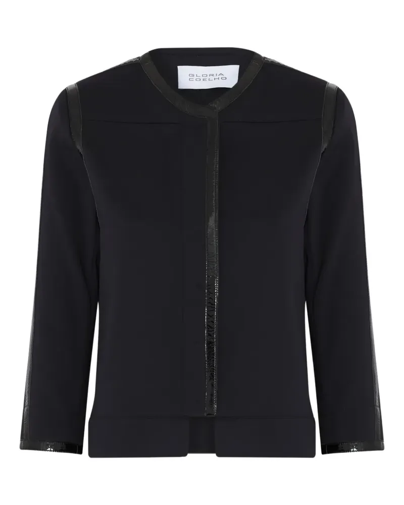 Gloria Coelho cropped panelled top - Schwarz Schwarz