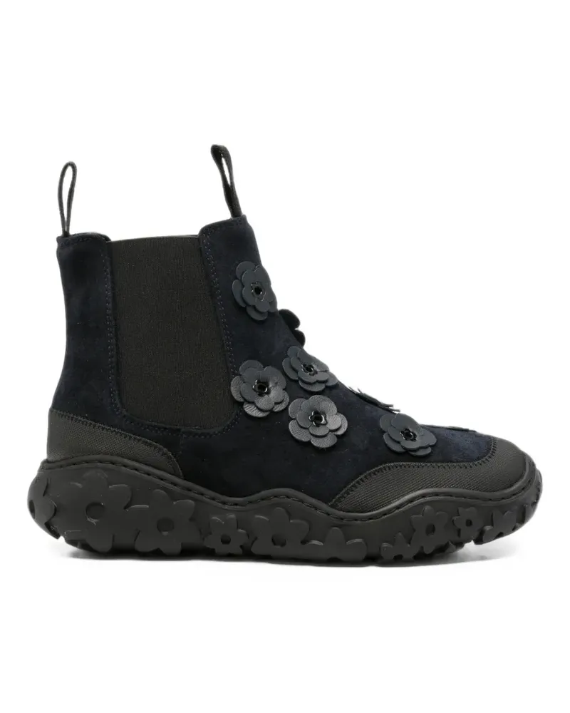 Cecilie Bahnsen Stiefel mit Blumenapplikation - Blau Blau