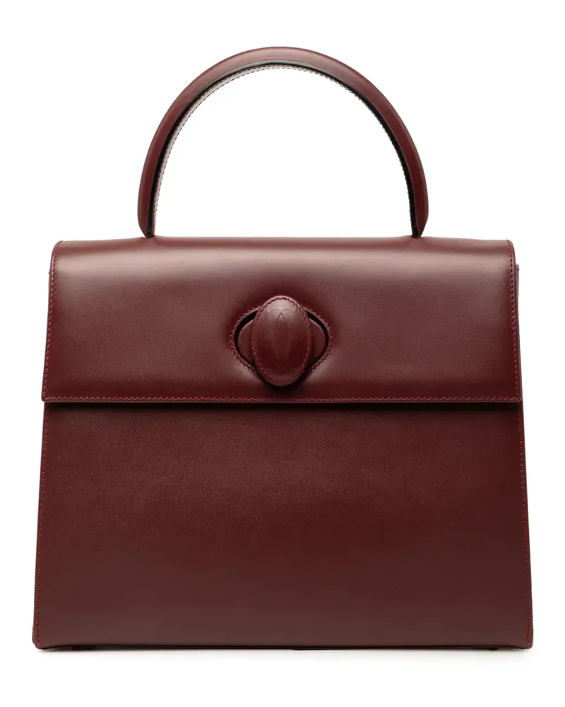 Cartier 20th Century Must de  Handtasche aus Leder mit Drehverschluss - Rot Rot