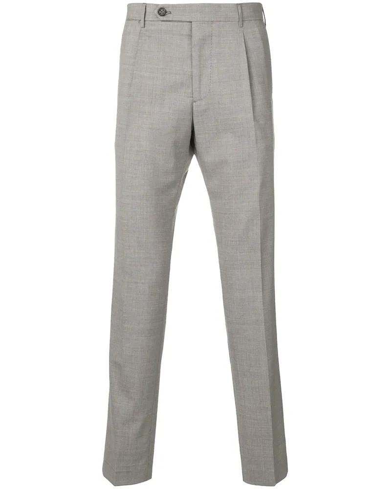 Berwich Schmale Hose - Grau Grau