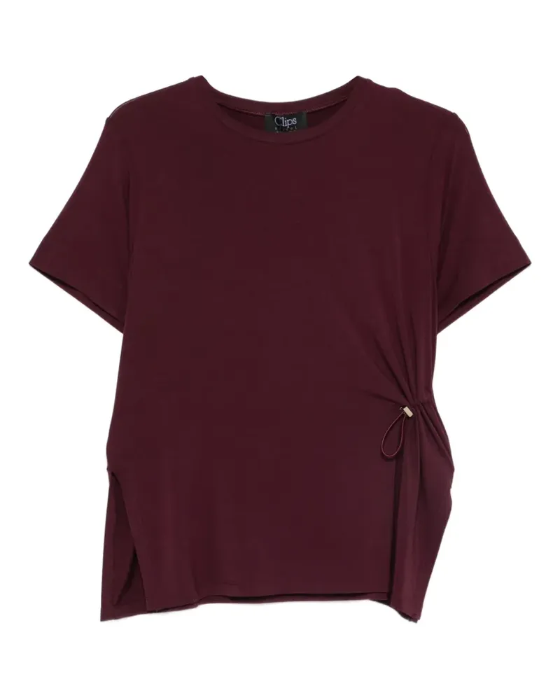 Clips drawstring sweater - Rot Rot