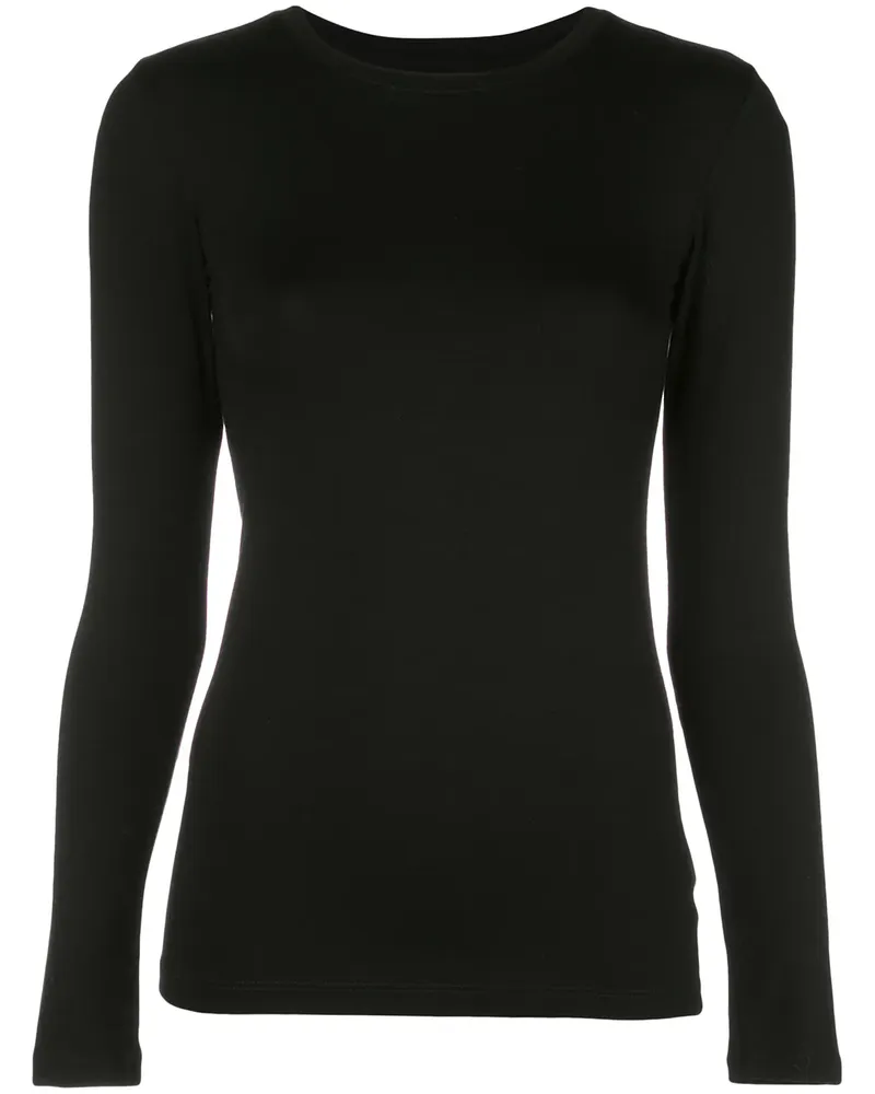 L'Agence Tess' Langarmshirt - Schwarz Schwarz