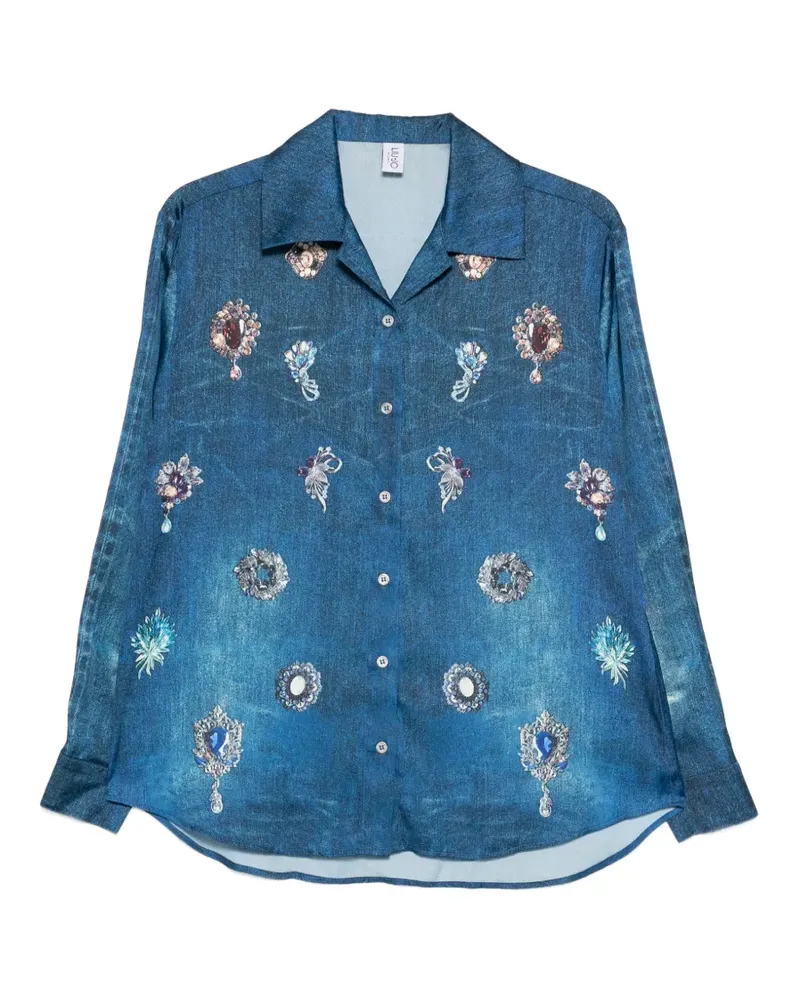 Liu Jo long-sleeve buttoned shirt - Blau Blau