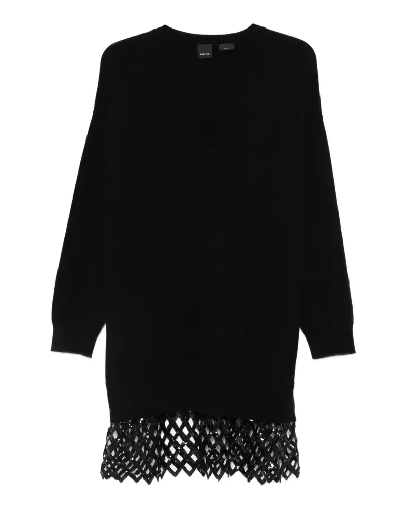 Pinko sequinned mini dress - Schwarz Schwarz