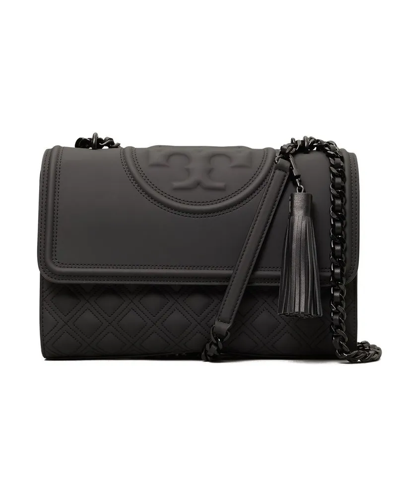 Tory Burch Wandelbare Fleming Schultertasche - Schwarz Schwarz