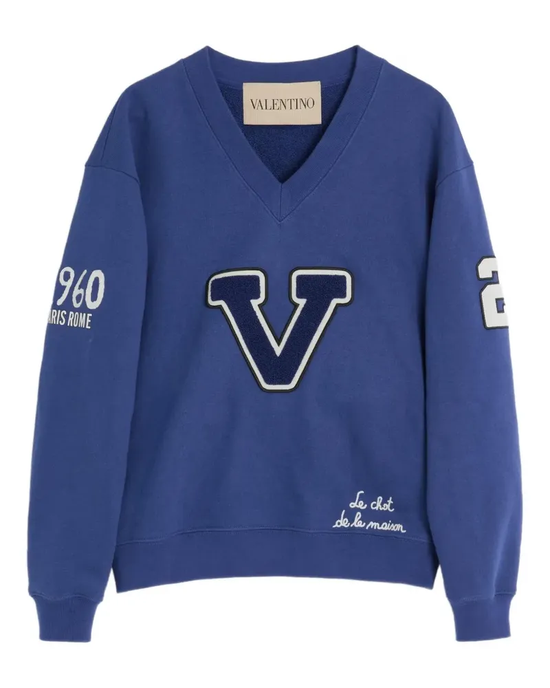 Valentino Garavani Sweatshirt mit Stickerei - Blau Blau
